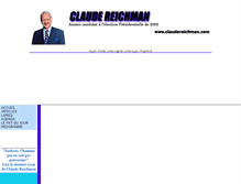 Tablet Screenshot of claudereichman.com